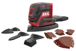 Accu Schuurmachine|Schuurmachines > SKIL 20V multischuurmachine Compact Brushless 3720CD incl. 24 schuurbladen en 3 schuurhulpstukken (zonder accu)