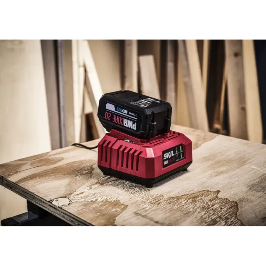 Overige Elektrisch Gereedschap Accessoires > SKIL 20V startset accu 4.0Ah + snellader 3131AA