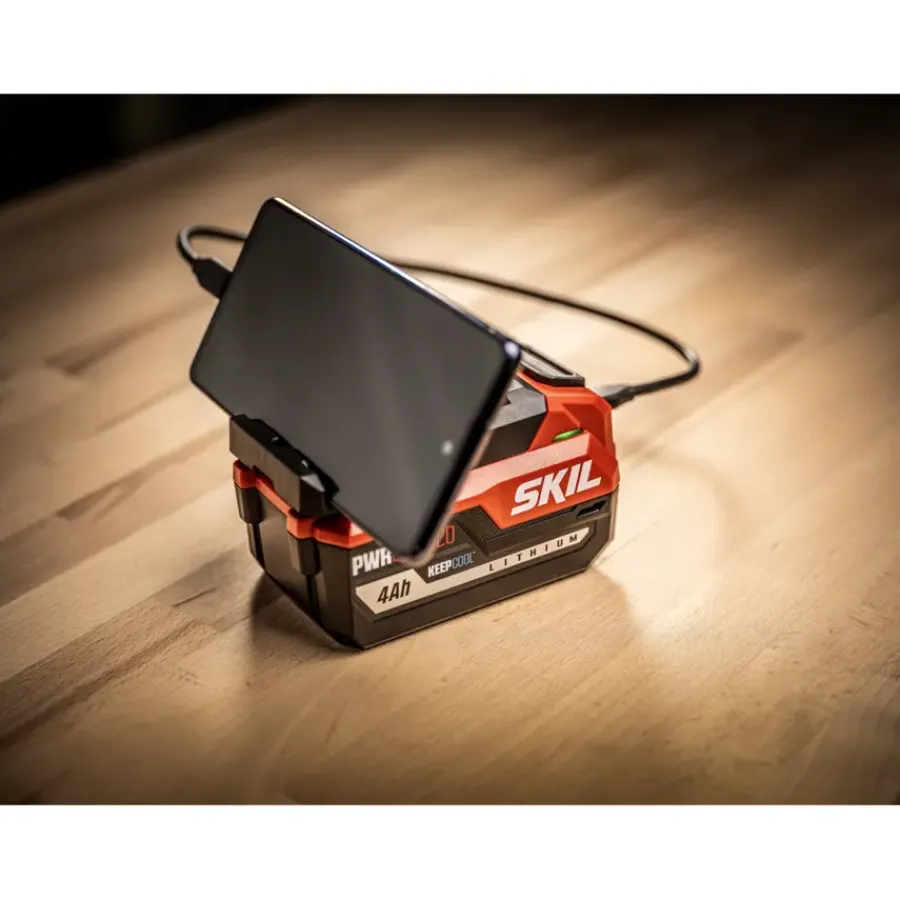 Overige Elektrisch Gereedschap Accessoires > SKIL 20V startset accu 4.0Ah USB-C + PD-lader 3145AA