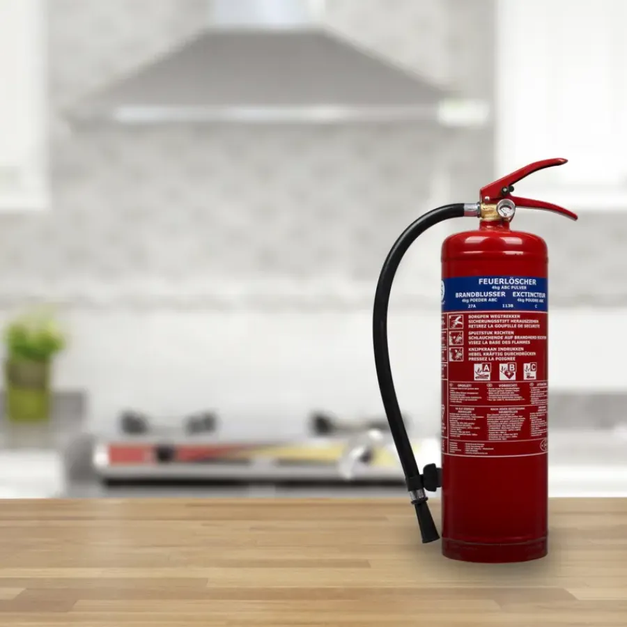 Brandblussers > Smartwares Brandblusser BB4 Poeder 4 kg Brandklasse ABC Inclusief ophangbeugel