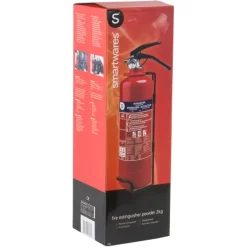 Brandblussers > Smartwares Brandblusser BB2 Poeder 2 kg Brandklasse ABC Inclusief Ophangbeugel
