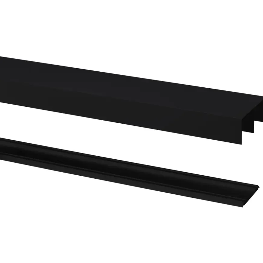 SM schuifd. Rail zwart 240cm R40