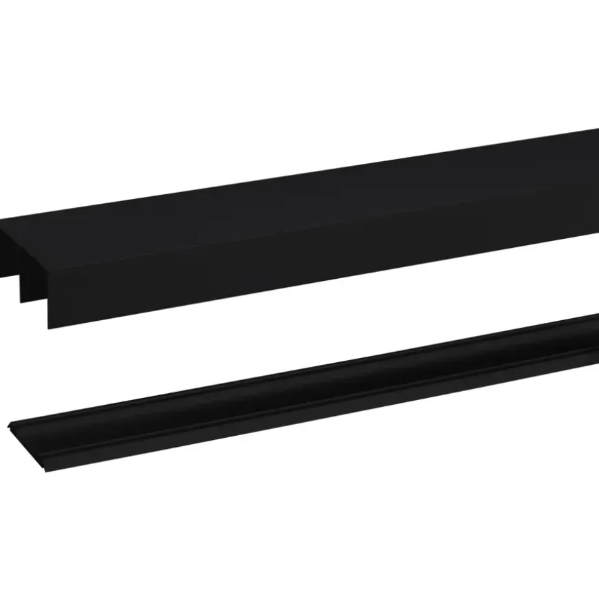 SM schuifd. Rail zwart 150cm R40