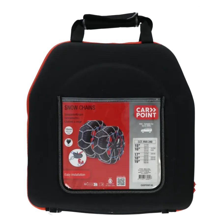 Autogereedschappen|Zomer- & Winterartikelen > Carpoint Sneeuwkettingen RVX-240 16 mm 2 stuks