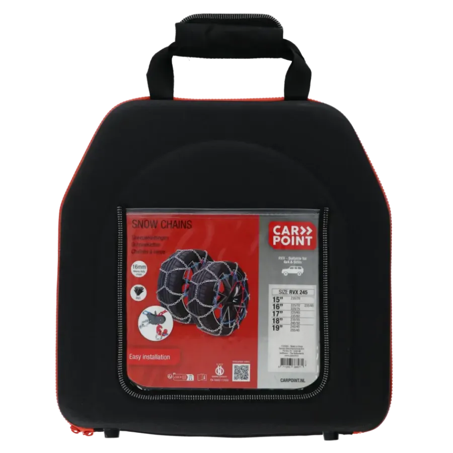 Autogereedschappen|Zomer- & Winterartikelen > Carpoint Sneeuwkettingen RVX-245 16 mm 2 stuks