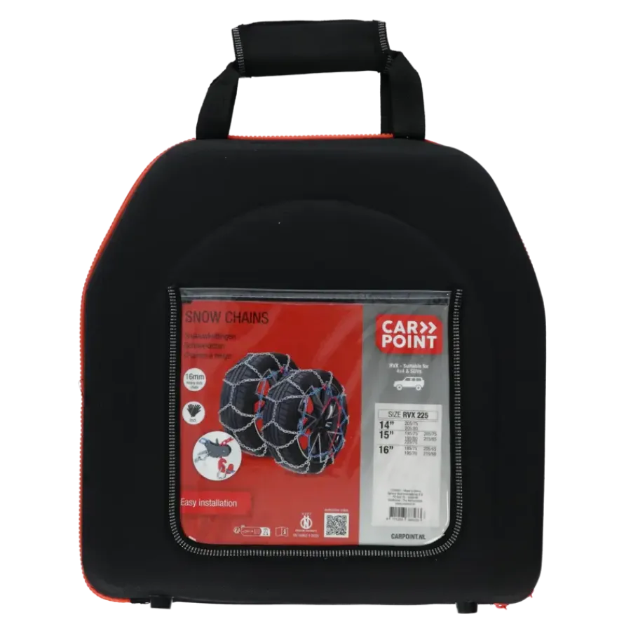 Autogereedschappen|Zomer- & Winterartikelen > Carpoint Sneeuwkettingen RVX-225 16 mm 2 stuks