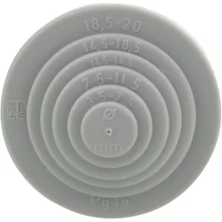 Installatiedraad|Elektradozen > Geen Snijnippel PG16 grijs tbv kabeldoos 20mm (10 stuks)