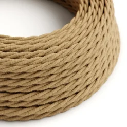 Stroomkabels > Creative Cables Snoer gedraaid jute per cm