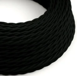Stroomkabels > Creative Cables Snoer gedraaid zwart per cm
