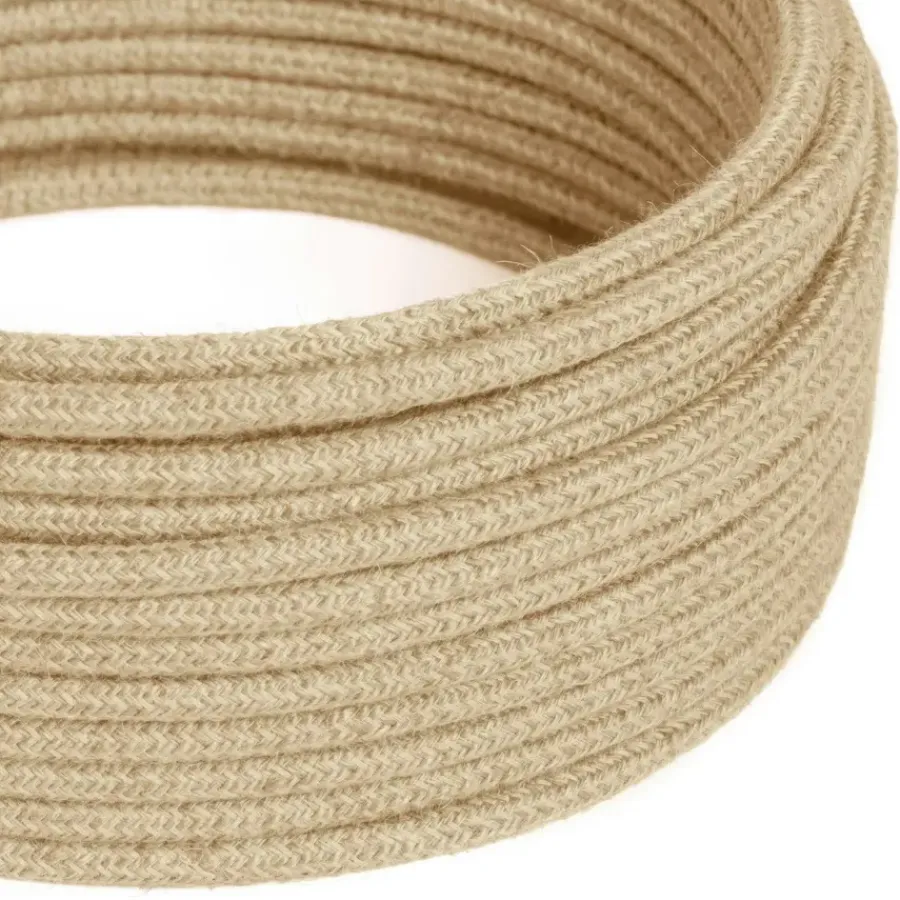 Stroomkabels > Creative Cables Snoer natuurlijk jute per cm