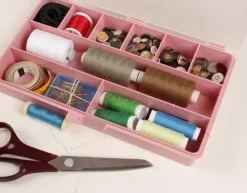 Gereedschapskisten & Opbergsystemen > Raaco Sorteerdoos met 7 vakken roze