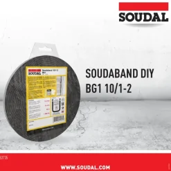 Overige Tape > Soudal gecomprimeerde zwelband 1-2mm, 10mm breed en 8m lang