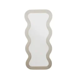 Spiegel houten frame beige 60x135x2,2cm