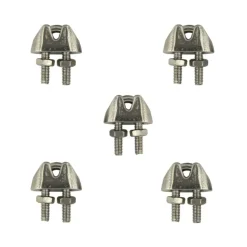 Staaldraadklemmen 4mm 5 stuks