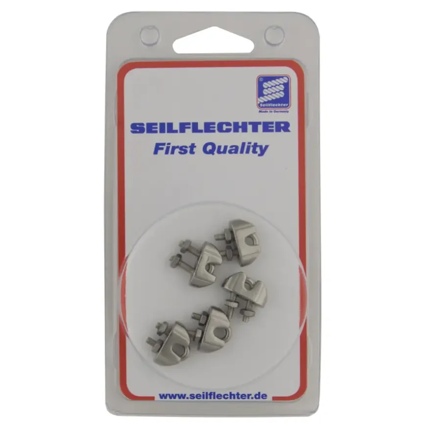 Staaldraadklemmen 4mm 5 stuks