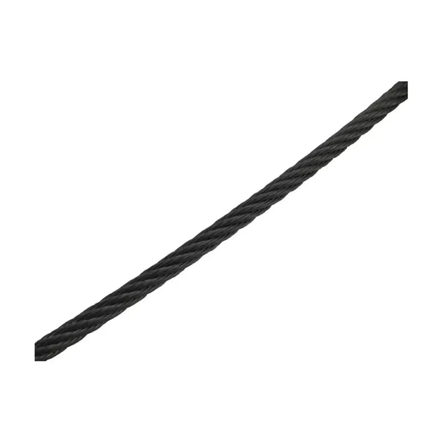 Staaldraad 2mm 5m RVS Zwart