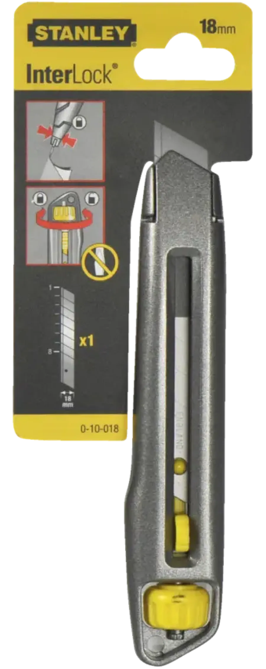 Messen > STANLEY afbreekmes Interlock 18 mm
