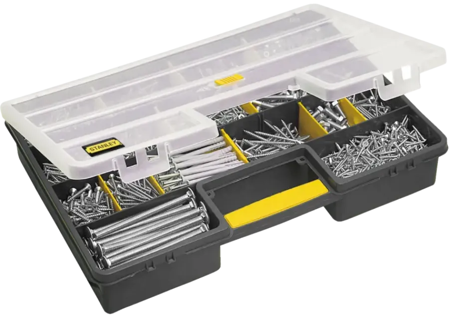 Gereedschapskisten & Opbergsystemen > STANLEY assortimentsdoos 25-vaks 32,5x46x8 cm met flexibele indeling