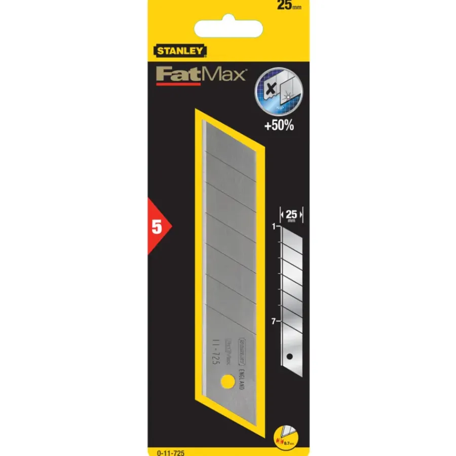 Messen > STANLEY fatmax reserve afbreekmes 25mm 5 stuks
