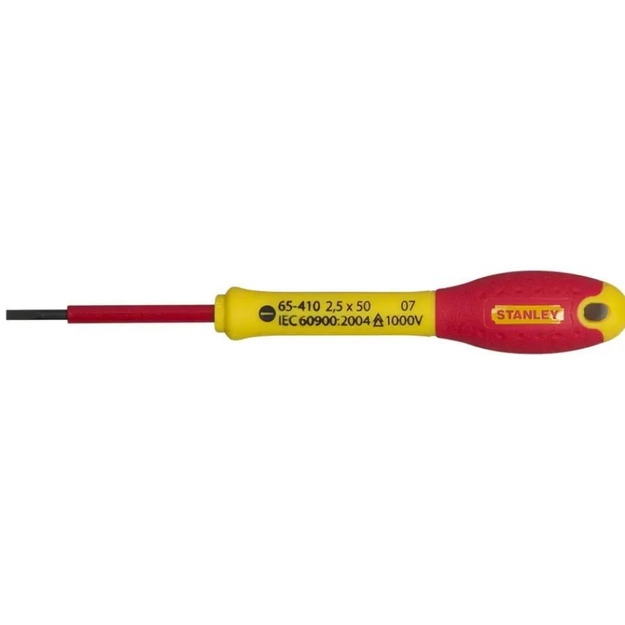 Schroevendraaiers > STANLEY FatMax schroevendraaier VDE platkop SL2,5x50 mm