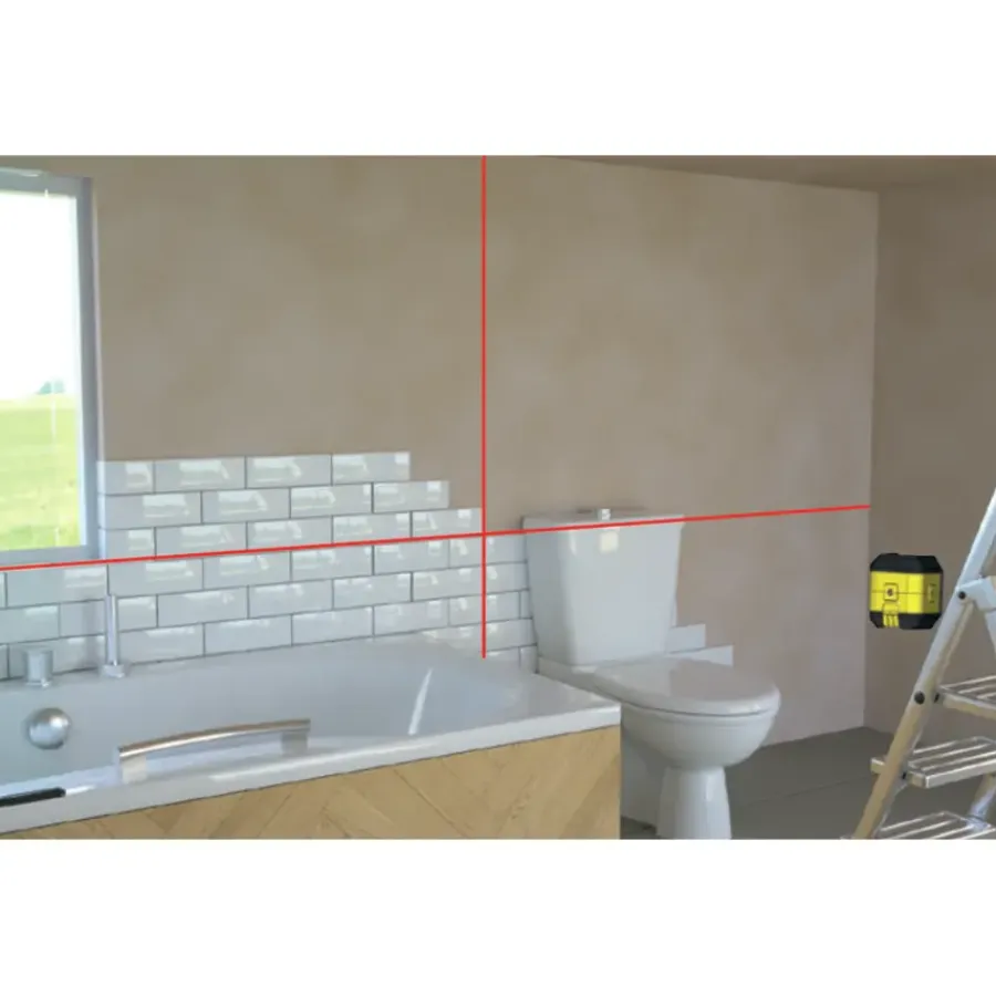 Waterpassen|Tegelgereedschap > STANLEY kruislijnlaser Cubix 12 meter