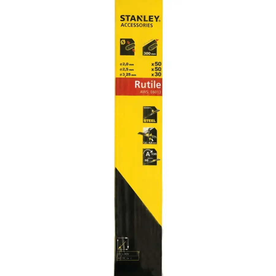 Soldeer- En Lasaccessoires > STANLEY laselektroden rutile set 130 stuks