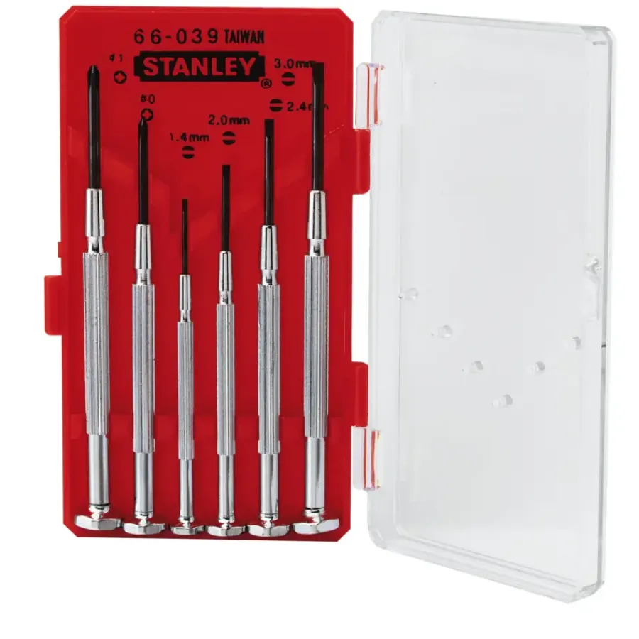 Schroevendraaiers > STANLEY micro schroevendraaierset (6-delig)