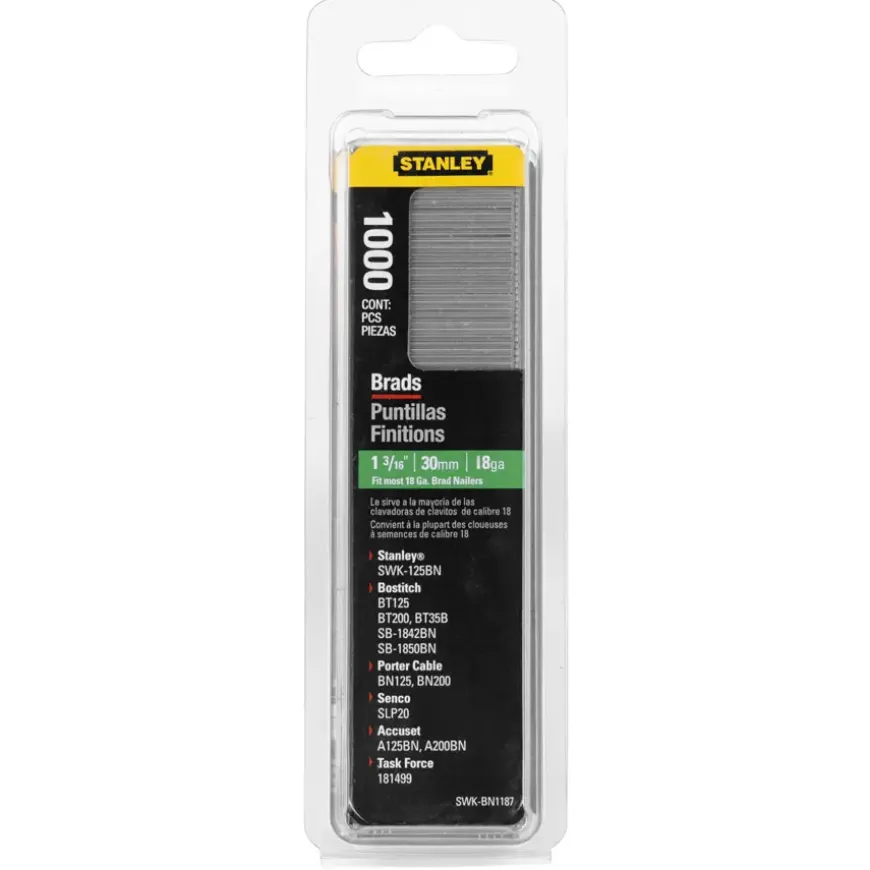 Stanley nagels type J lengte 30mm - 1000st.
