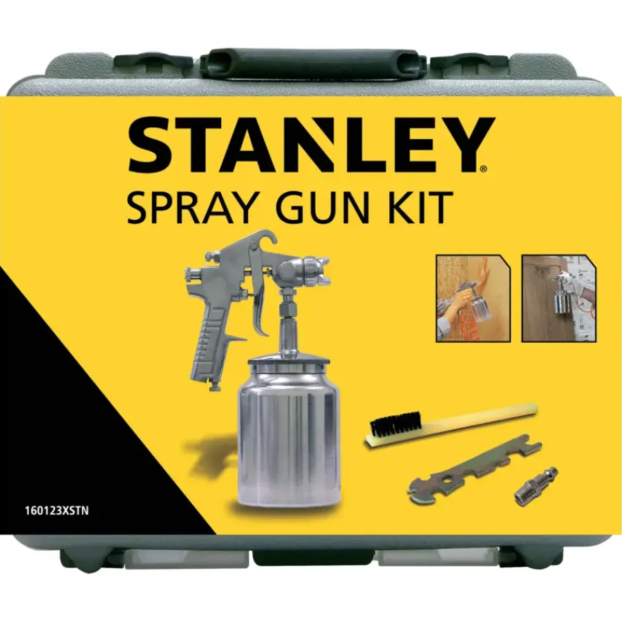 Compressoraccessoires > STANLEY pneumatisch spuitpistool in koffer