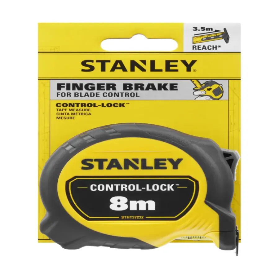 Rolbandmaten > STANLEY rolbandmaat Control-Lock 8 meter