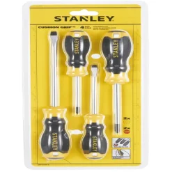 Schroevendraaiers > STANLEY schroevendraaierset Cushiongrip 4 delig