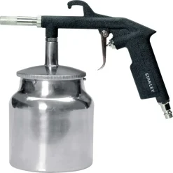 Compressoraccessoires > STANLEY Zandstraalpistool met beker en snelkoppeling voor compressor