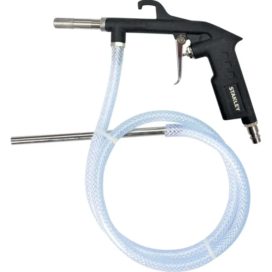 Compressoraccessoires > STANLEY Zandstraalpistool met Slang voor Compressor - Max. 8Bar - 250L/Min - Zwart