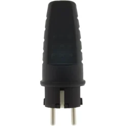 Stekkers > Geen Stekker Rubber Geaard Spatwaterdicht Zwart