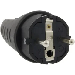 Stekkers > Geen Stekker Rubber Geaard Spatwaterdicht Zwart