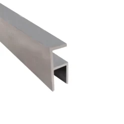Elektriciteitsbuizen > Geen Stoelprofiel dubbel aluminium mat zilver 38x21,5x1,5x1000 mm