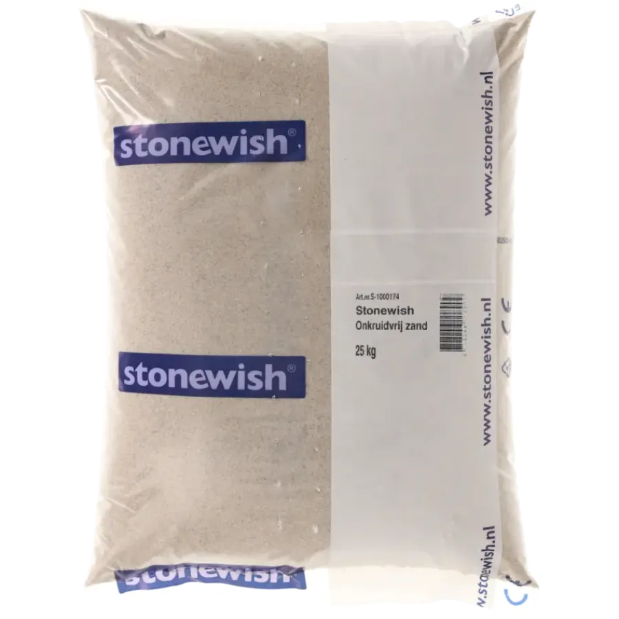 Zand > Stonewish onkruidvrij zand 25 kg