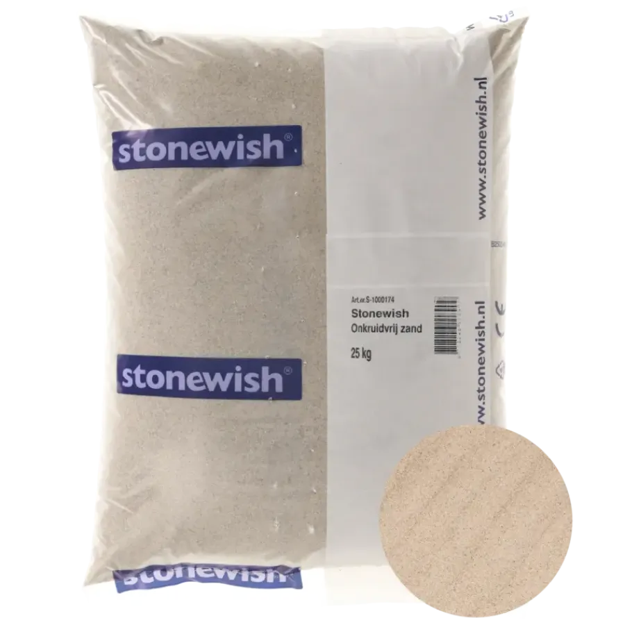 Zand > Stonewish onkruidvrij zand 25 kg