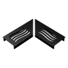 Tuinafwatering|Afvoerbuizen & Hulpstukken > Stonewish Ultra Drain L-rooster zwart wave patroon