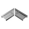 Tuinafwatering|Afvoerbuizen & Hulpstukken > Stonewish Ultra Drain L-rooster zilver recht patroon