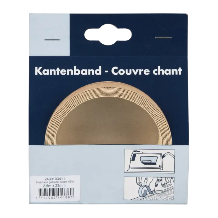 Meubelpanelen > Geen Strijkband gebleekt eiken 23 mm 2,5 m