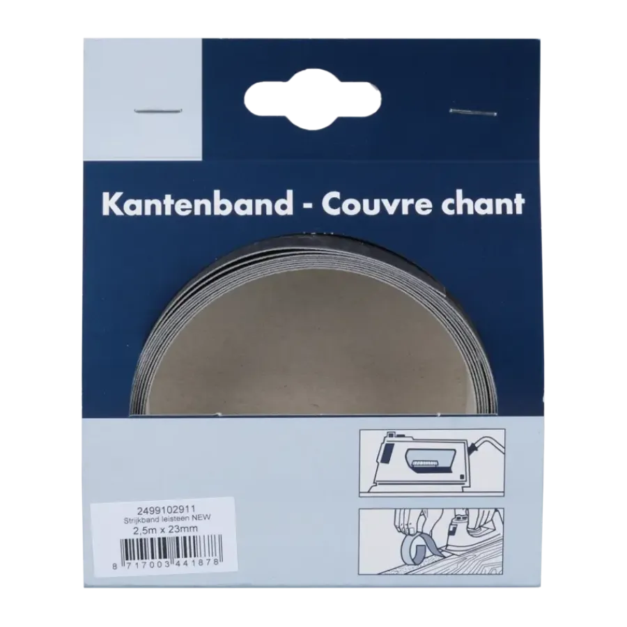 Meubelpanelen > Geen Strijkband leisteen 23 mm 2,5 meter