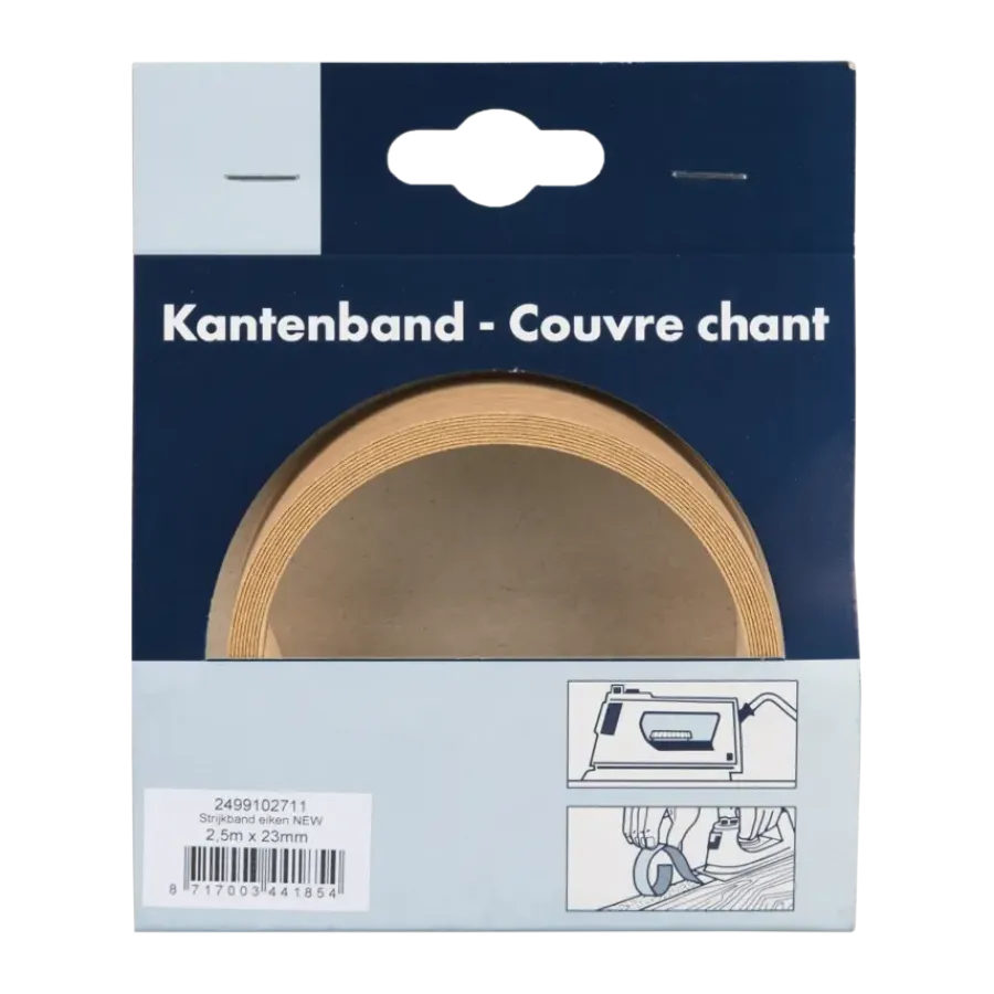 Meubelpanelen > Geen Strijkband licht eiken 23 mm 2,5 m
