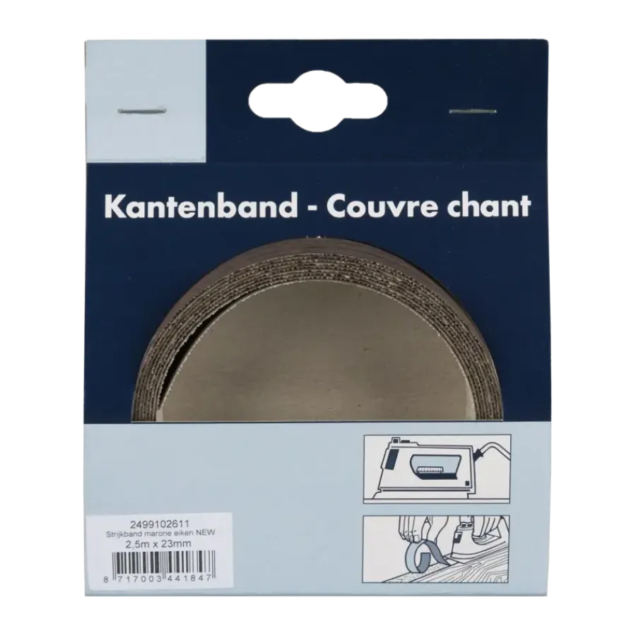 Meubelpanelen > Geen Strijkband marone eiken 23 mm 2,5 meter