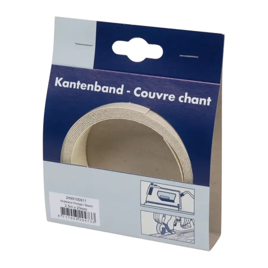 Meubelpanelen > Geen Strijkband vintage/beach 23 mm (rol 2,5 m)