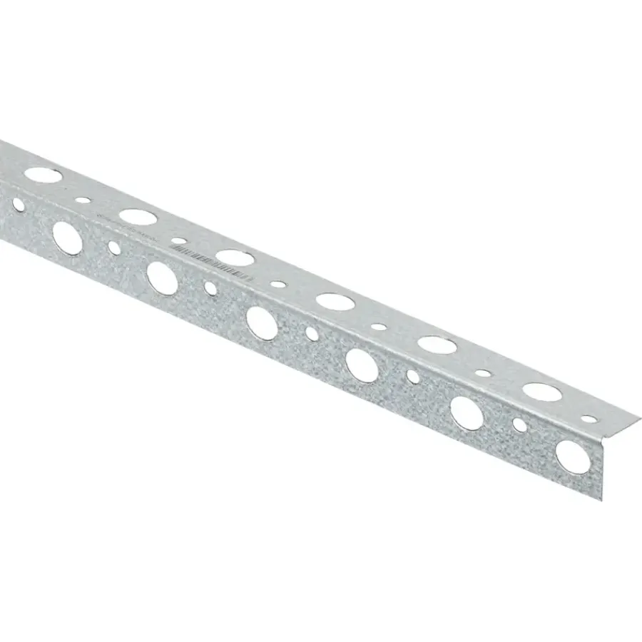 Gipsplaatbenodigdheden & Accessoires > Geen Stuc-/ hoekprofiel aluzink staal voor 6 mm stucdikte 260 cm