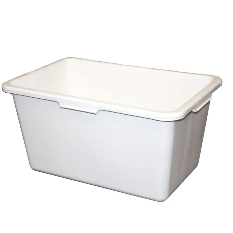 Bouwemmers & Speciekuipen|Bouwemmers & Speciekuipen > Gripline Stuckuip rechthoekig 45 liter wit
