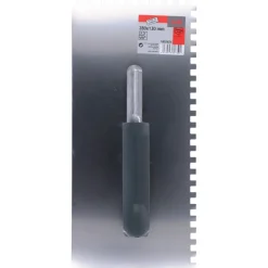 Toebehoren & Benodigdheden|Stuc Benodigdheden > Suki plakspaan rvs hout handvat tand 6mm