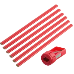 Overig Handgereedschap > Suki timmermanspotlood met slijper 6 stuks