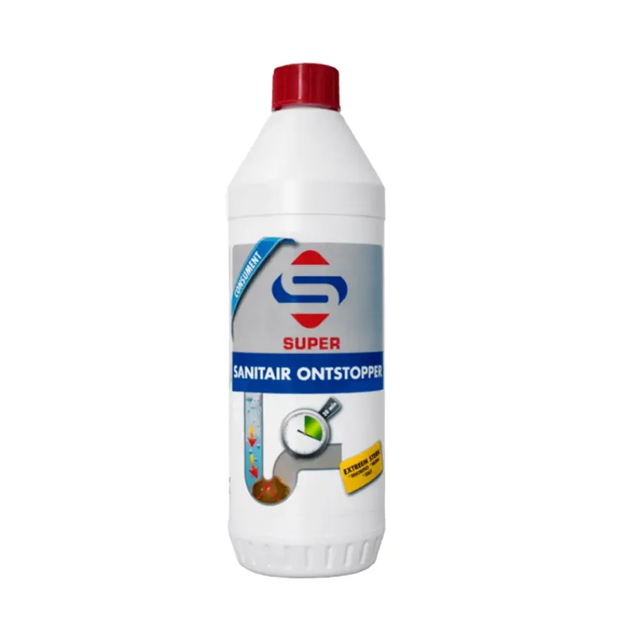 Ontstoppers|Ontstoppingsmiddelen > Super Cleaners SUPER sanitair ontstopper 1 L
